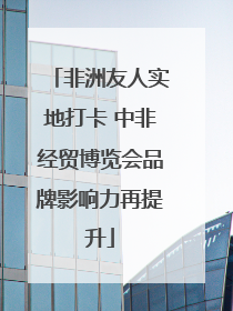 非洲友人实地打卡 中非经贸博览会品牌影响力再提升